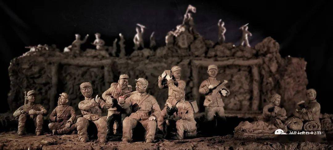 贺郸城艺人张振福泥塑上甘岭一个苹果走上省卫视艺心向党庆祝建党百年