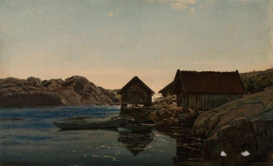 挪威自然主义风景绘画之父一一尼尔森作品