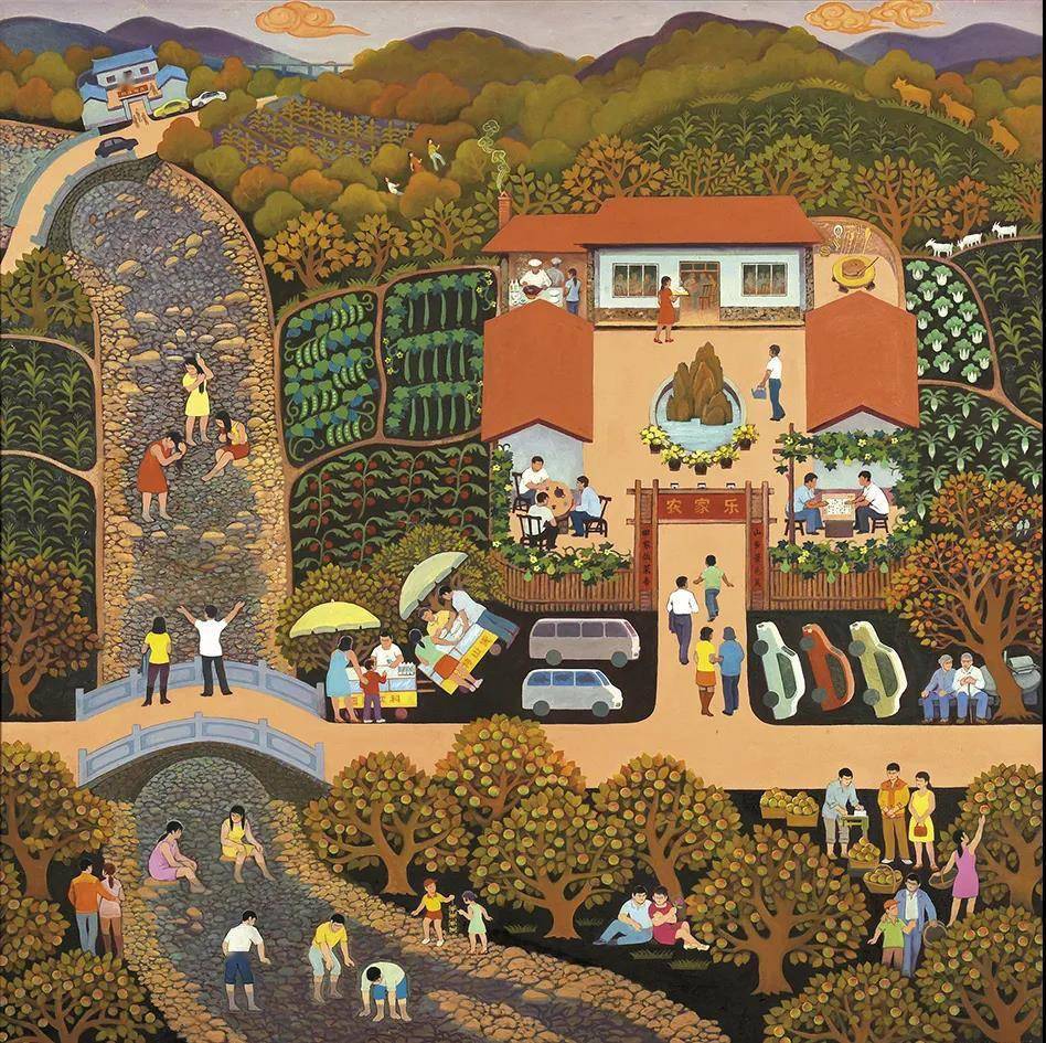 庆祝建党100周年乡村振兴美术作品展展现"沸腾的乡村"