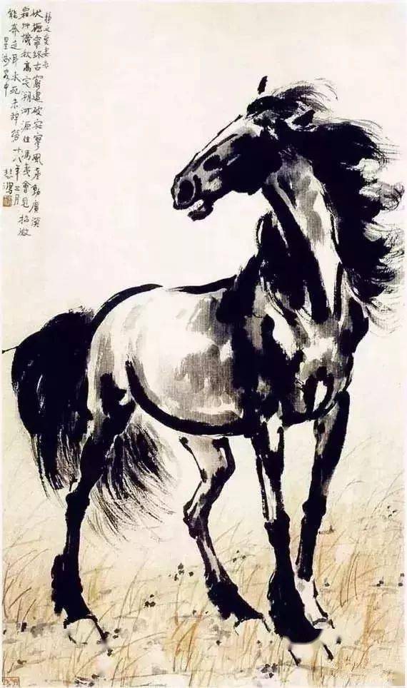 徐悲鸿画马:马蹄比女人的高跟鞋还难画!