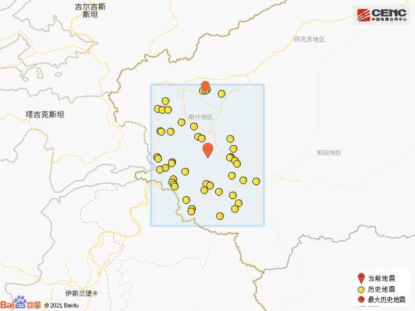 新疆喀什地区叶城县发生31级地震