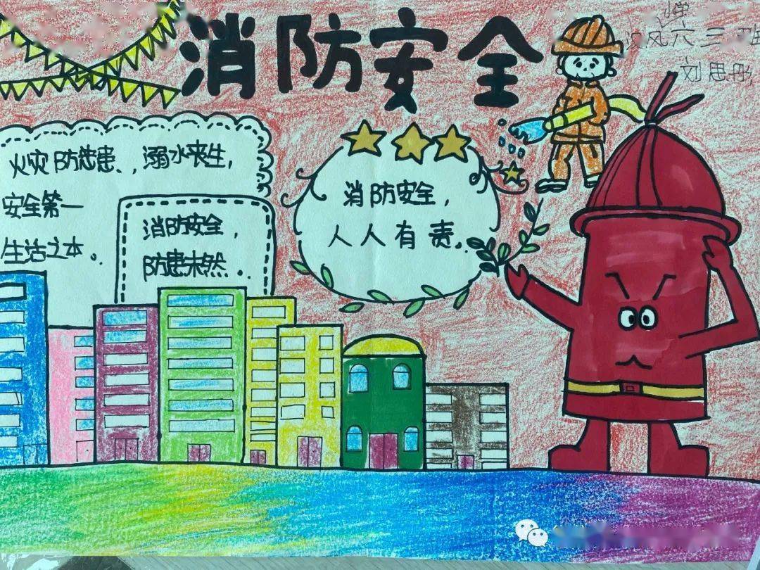 第五届消防绘画作文征集孩子眼中的消防你绝对想不到