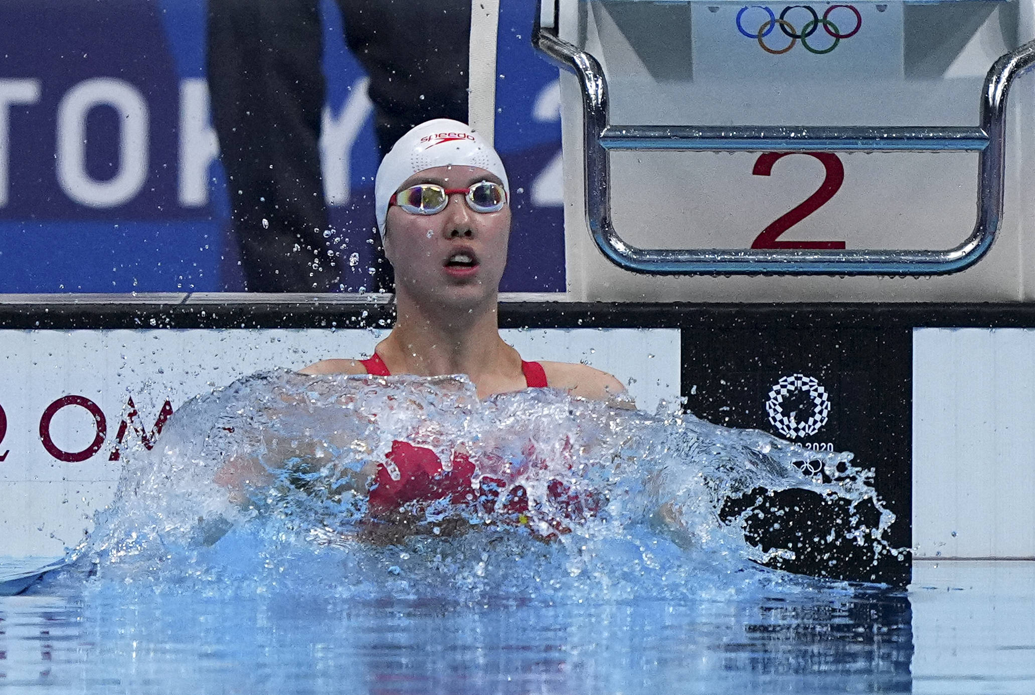 游泳——女子100米仰泳半决赛赛况