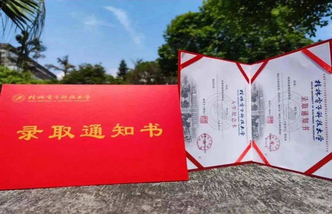 广西艺术学院录取通知书封面利用拉丝银卡的可塑性,以金属版画的形式