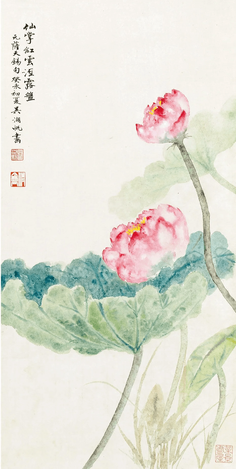 吴湖帆 荷花
