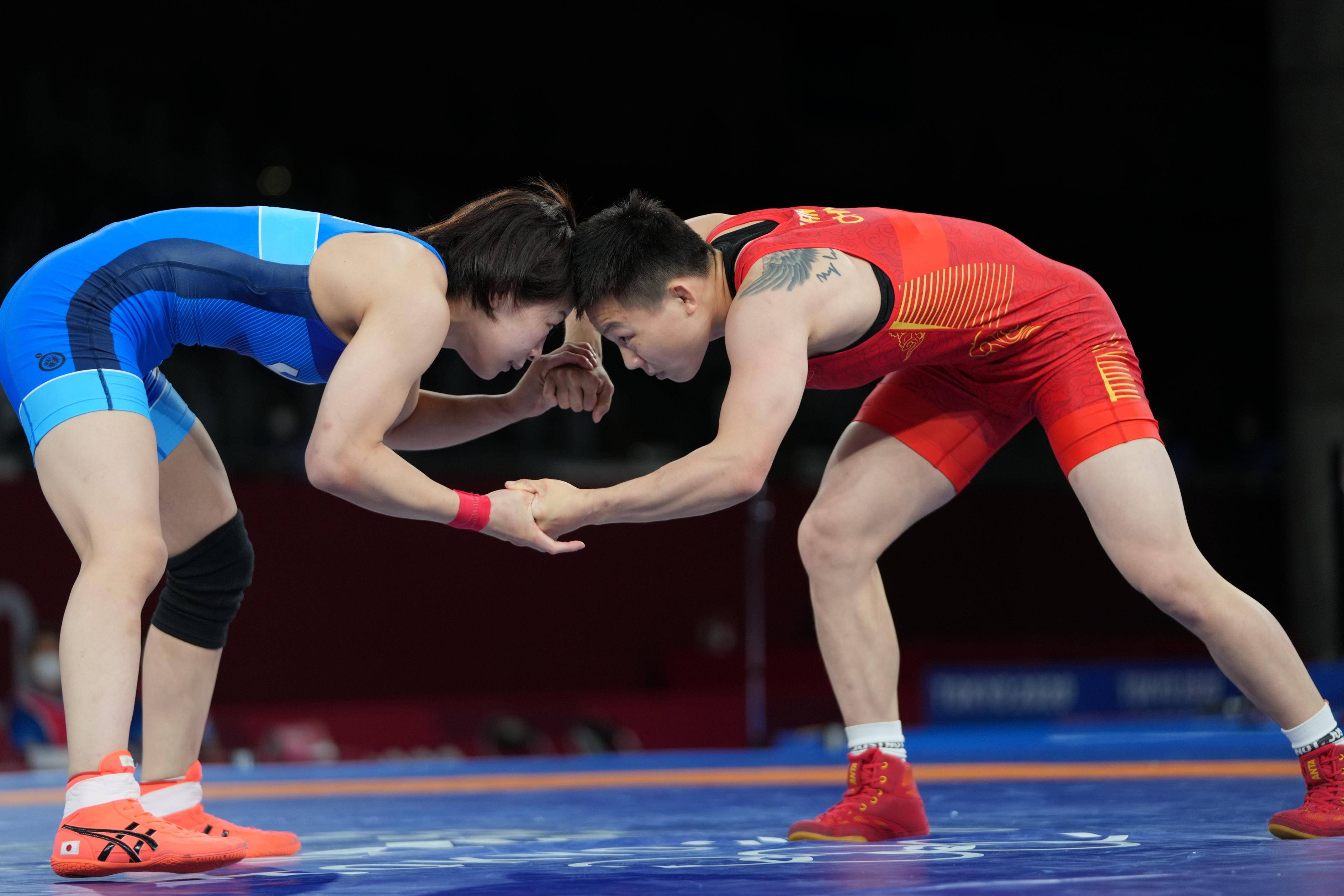 摔跤——女子自由式53公斤级:中国选手庞倩玉获得银牌