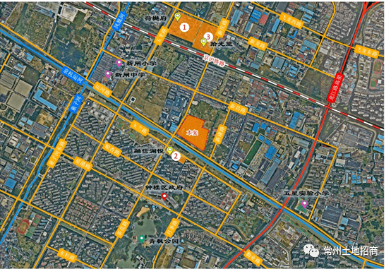 地块位于钟楼区新闸街道,东至南凤河,南至运河路,西至新庆路,北至吴塘