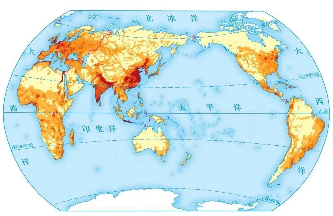 16.世界四大渔场分布图(高中)