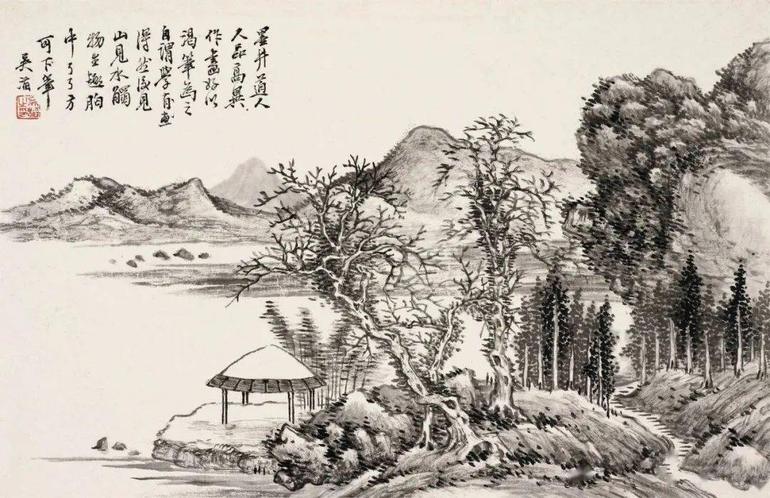 清末他被时人称之为"江南第一山水画家"_吴伯滔