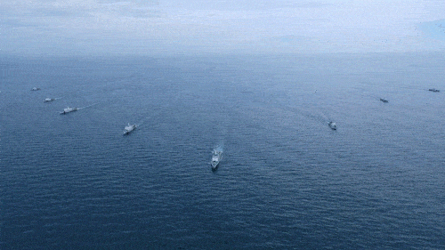 超燃动图来袭!广东海警在粤西海域开展专项训练