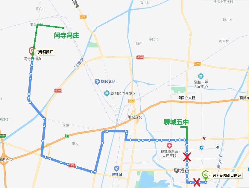 注意啦聊城k108路公交线路优化调整