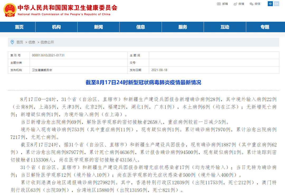 31省份新增94例_北京新增艾滋2932例_深圳新增3例人感染h7n9病例