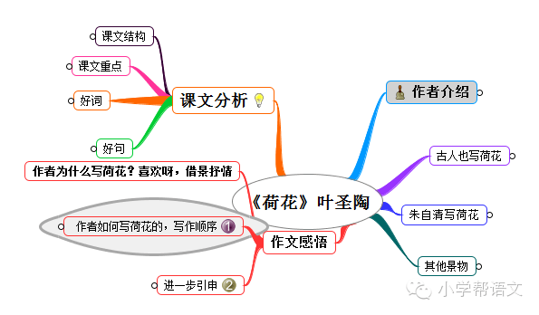 如何用思维导图教孩子预习课文?