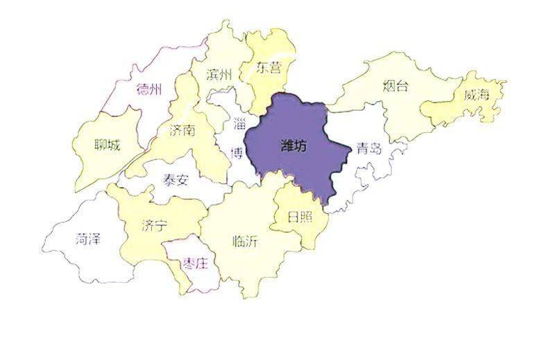 潍坊市地处山东内陆腹地通往山东半岛的交通咽喉,面积广阔,人口众多