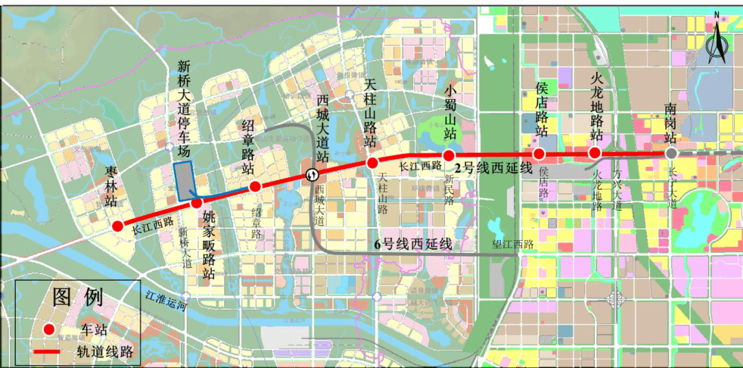 合肥市轨道交通6号线东延线工程 西起东风大道站, 线路出站后经和平