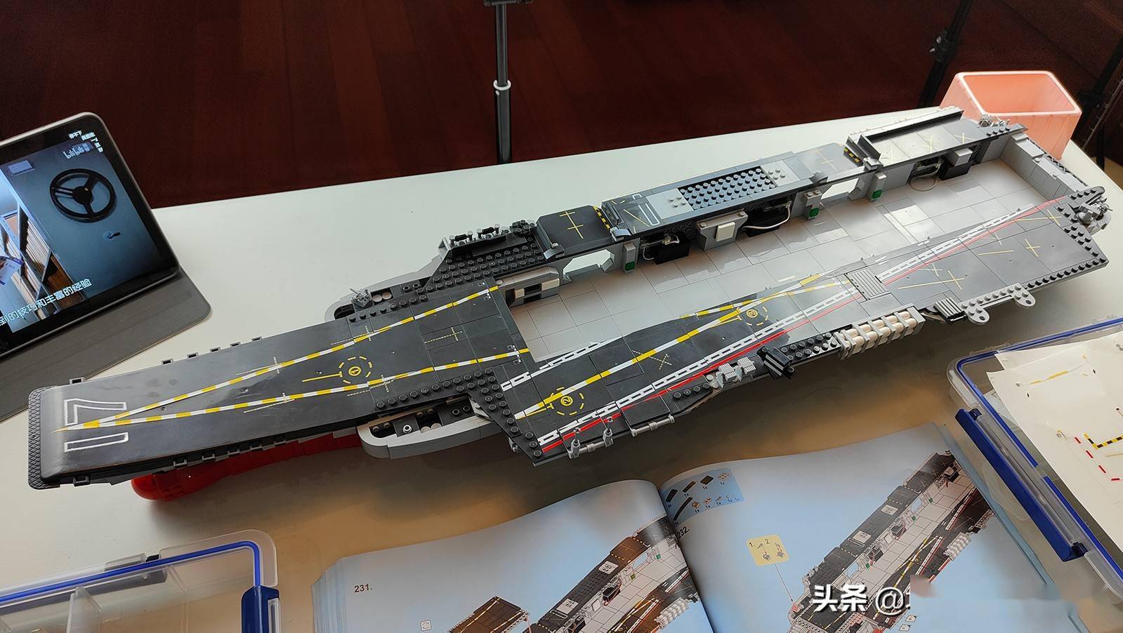 用积木打造中国航母,这套3000片的山东舰好不好玩呢?