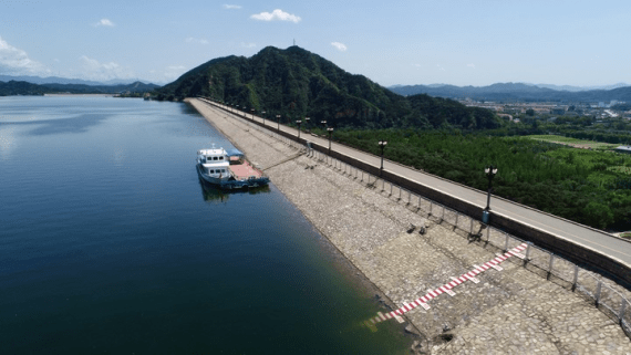 北京密云水库白河大坝(8月24日摄)北京市水务局供图