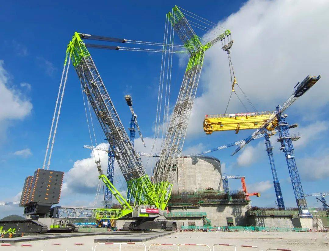 强核报国丨中核机械工程第二台中联3200吨履带吊首秀圆满完成漳州核电