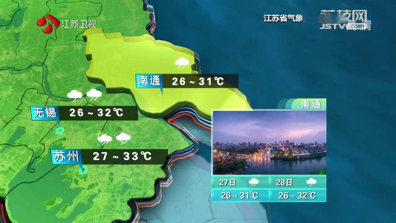 8.27江苏天气预报