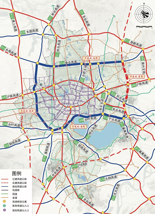 8km),s92滁合高速合肥支线(13.4km).