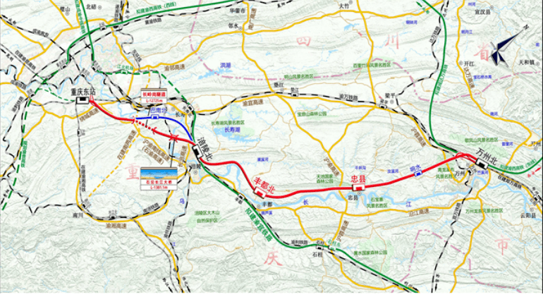 重庆铁路投资集团 供图渝万高铁是国家《中长期铁路网规划(2016—2025