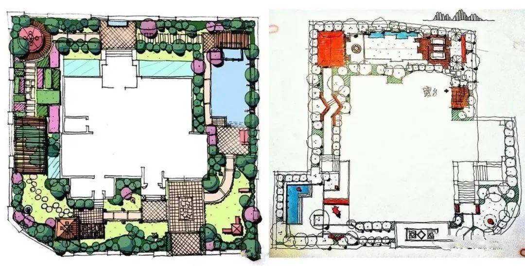 如何掌握空间造景?如何掌握各类植物与铺装知识的画法?