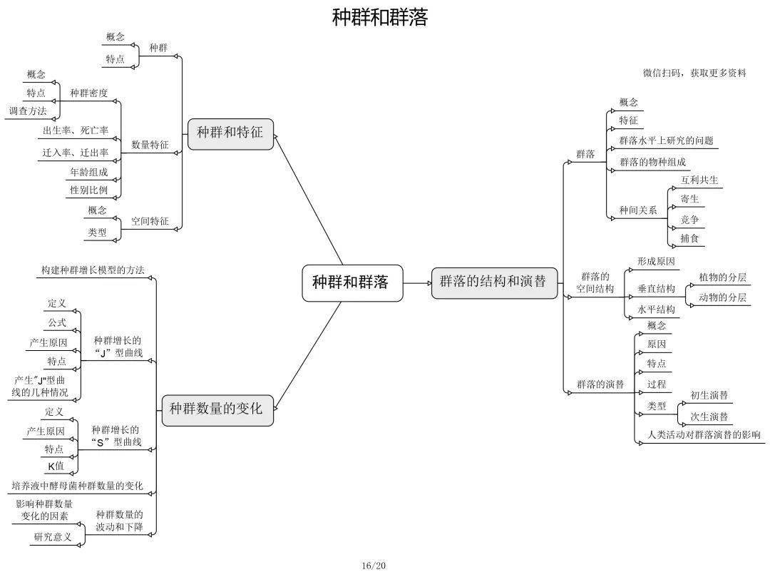 高中生物必修选修思维导图最全归纳