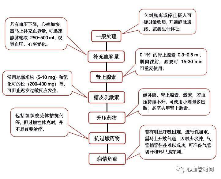 一图牢记:过敏性休克抢救步骤