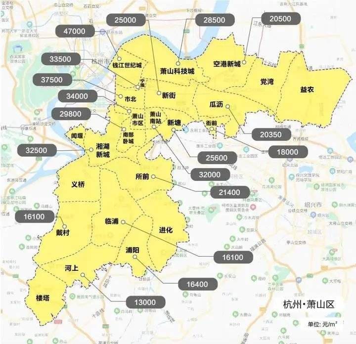 杭州2021年新房限价地图,看准了再买房!