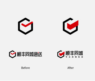 顺丰同城发布了全新品牌logo升级的消息,从字体到我们熟知的"小红勾"