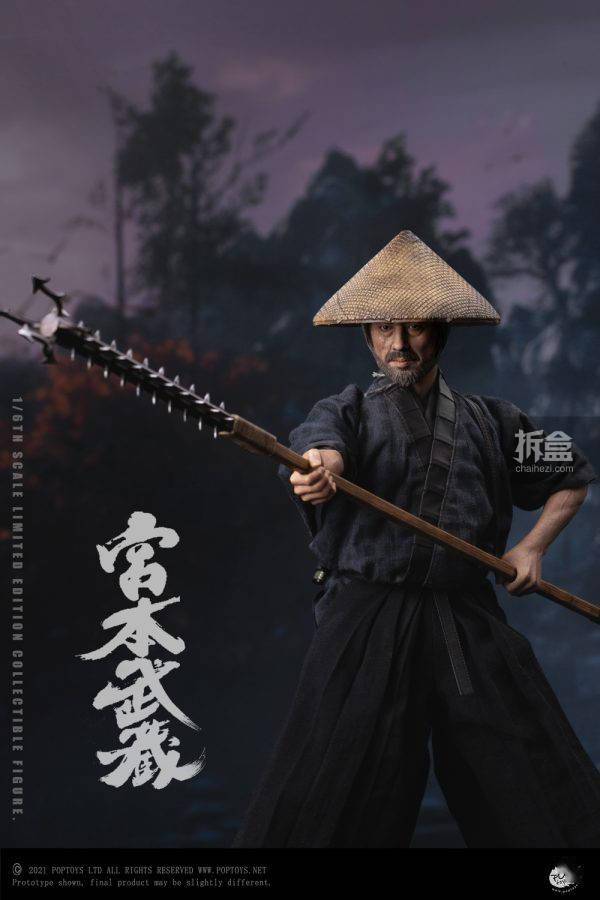 poptoys ex037 日本武士 宫本武藏 1/6可动人偶