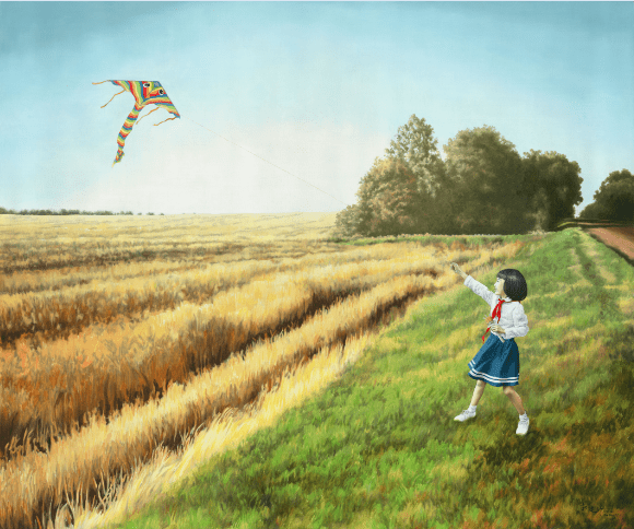 郭建婷作品2021年200x150cm布面油画《为了庆祝而准备》谷晓艳作品150