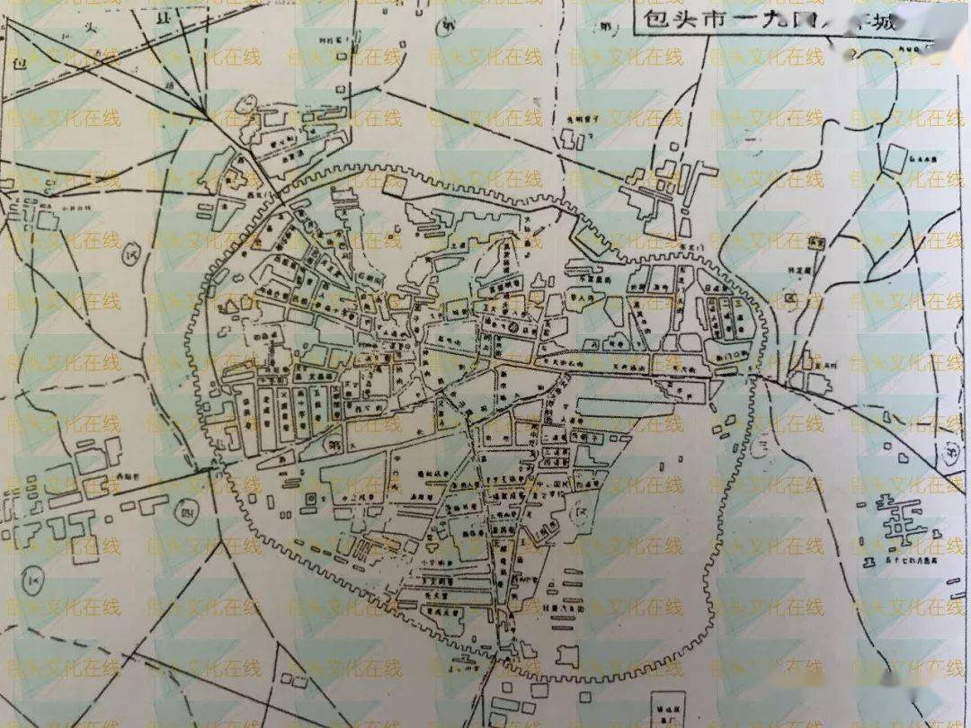 包头市行政区域图