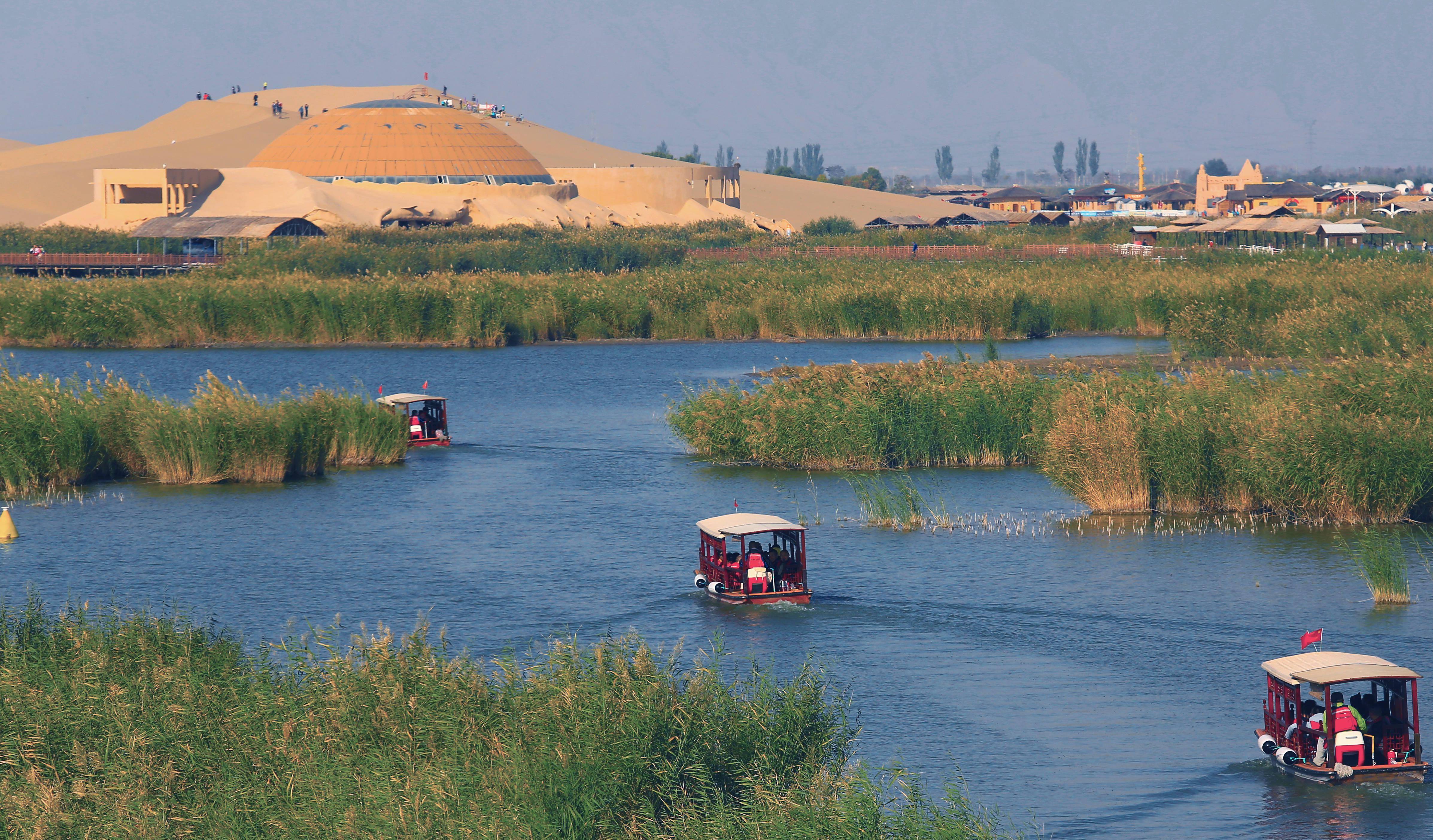 旅游|内外兼"修,宁夏沙湖"景"上添花_景区