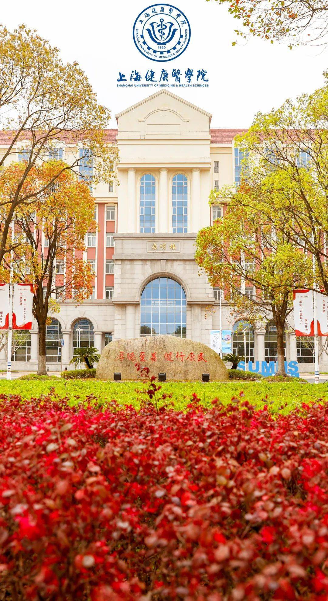 "彩色"的校园上海健康医学院学生宿舍图书馆上海政法学院福庆广场东