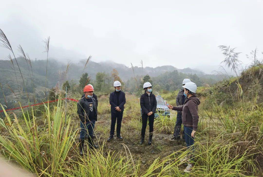 调研中,黎晓娟一行实地查看了杨家堡金矿施工情况