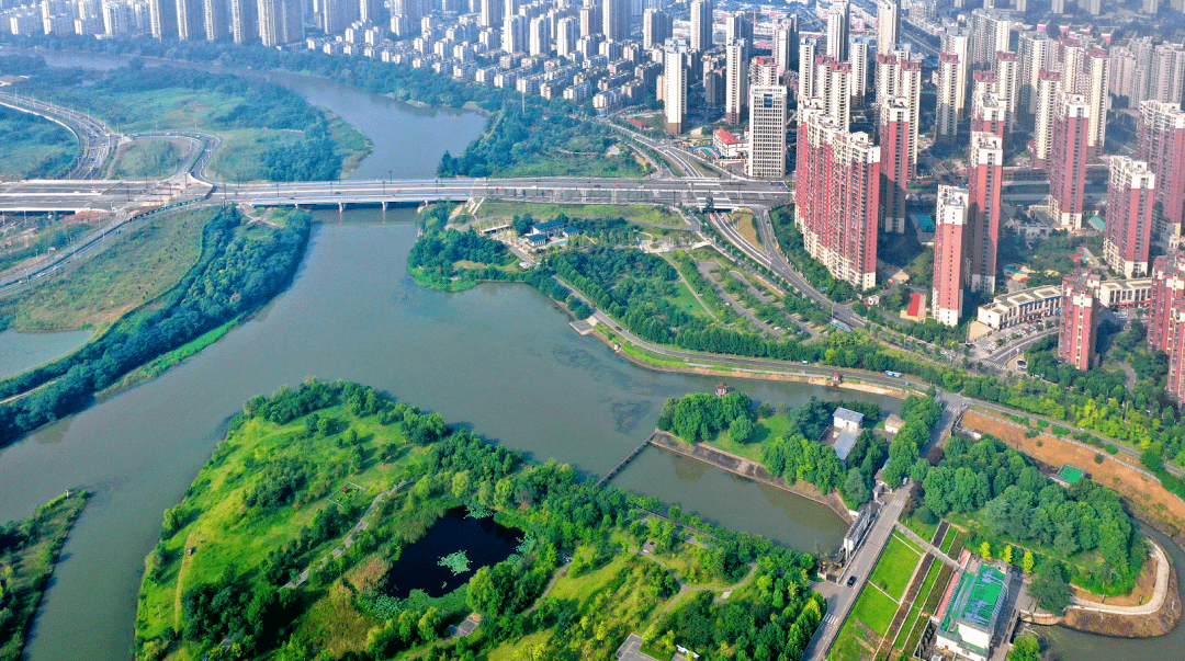 南山新区淠河湿地公园森林城市凤凰河河西景观大道月亮岛这么美的六安