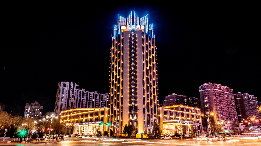 榆林第一家五星级酒店多边体楼体建筑造型永昌国际大酒店06榆林万达