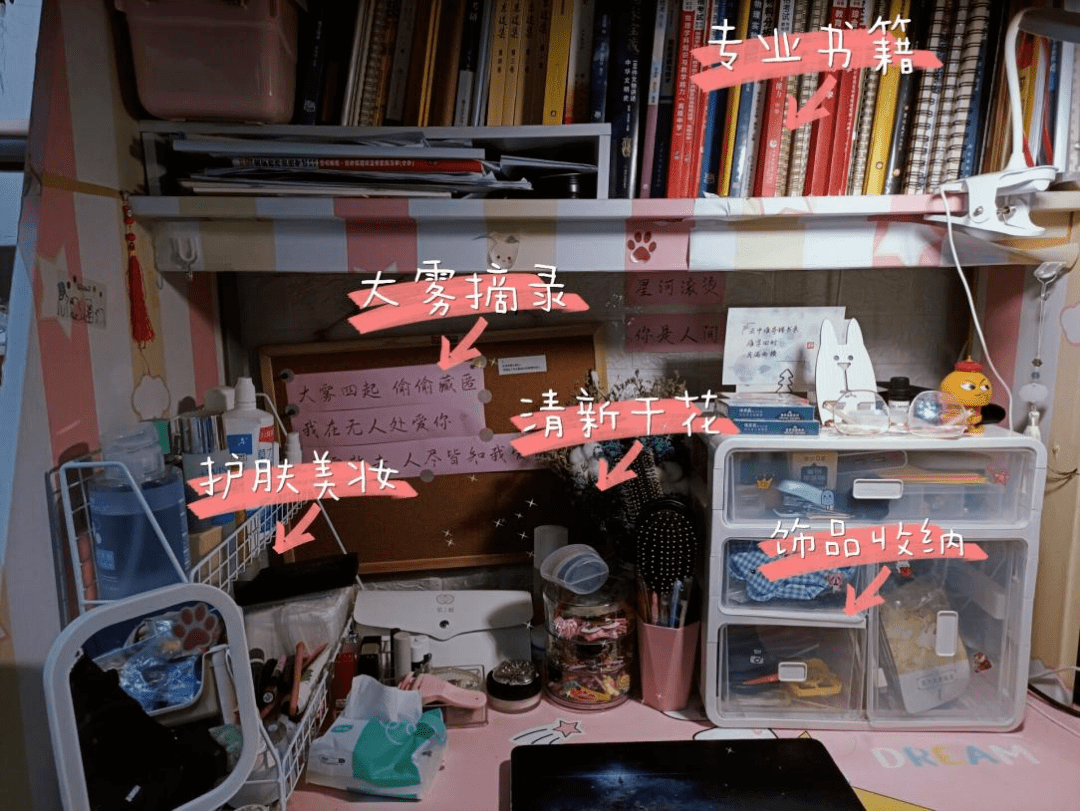 收纳与蓝格桌布墙面精心贴上鸡汤金句@阿茗蓝格钟情户不愧是精致的