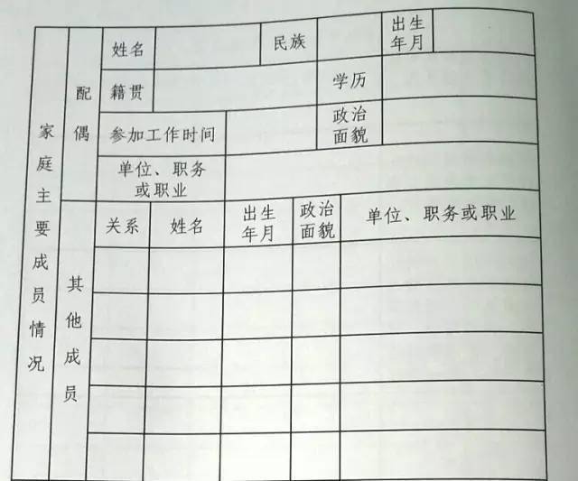 政治面貌主要有"中共党员",民主党派(用具体名称)成员,"无党派人士(需
