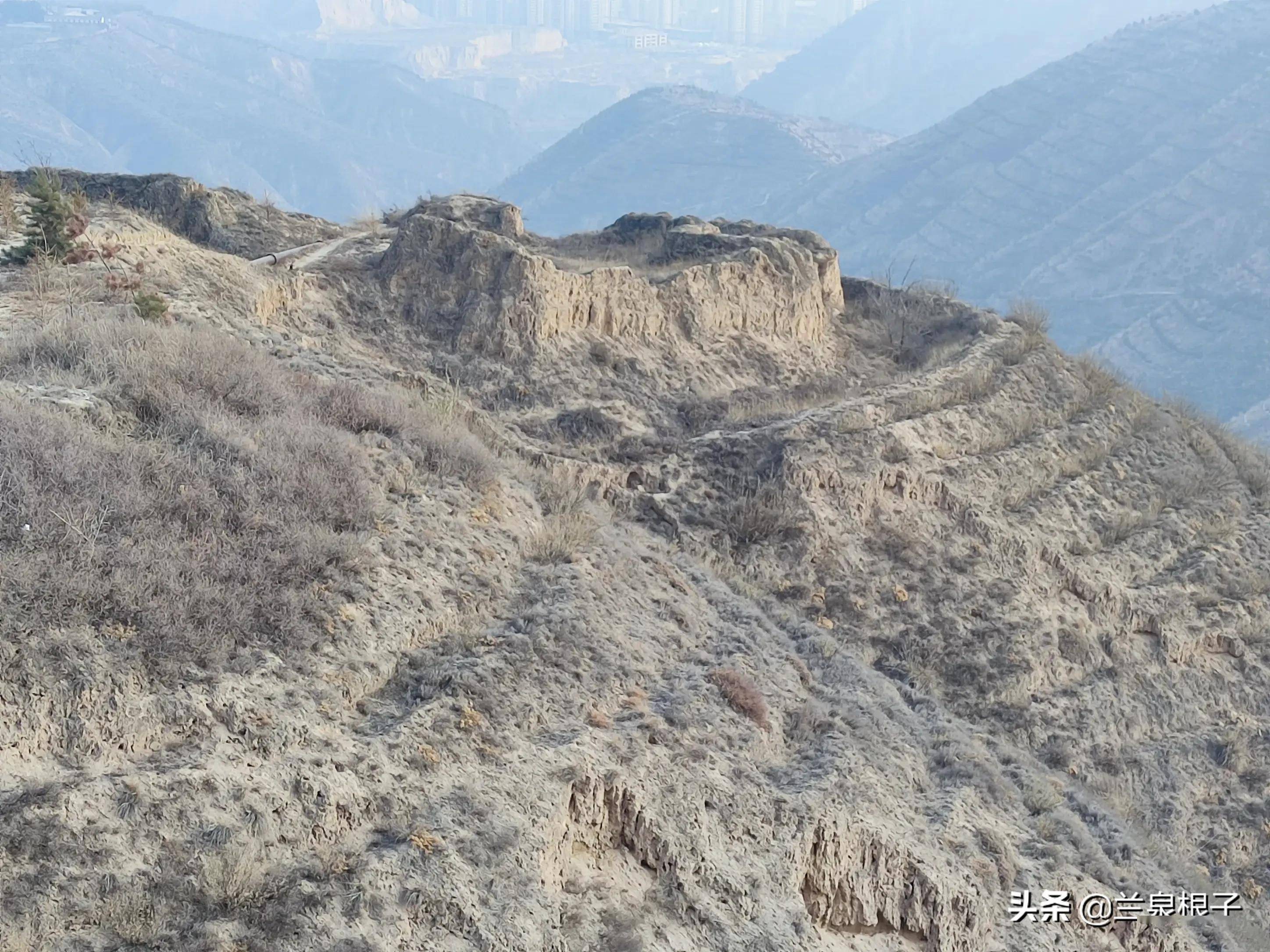 冬日徒步兰州战役古城岭营盘岭战场遗址