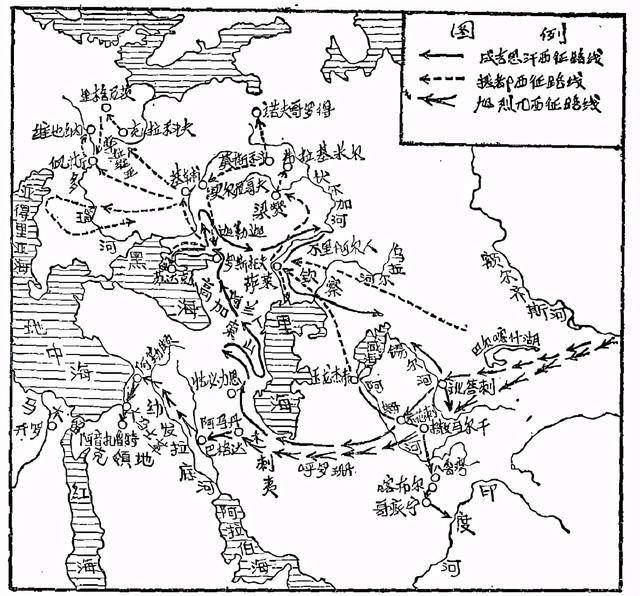 成吉思汗之孙拔都率15万大军,在1235—1242年间,横扫中东欧,一路战胜