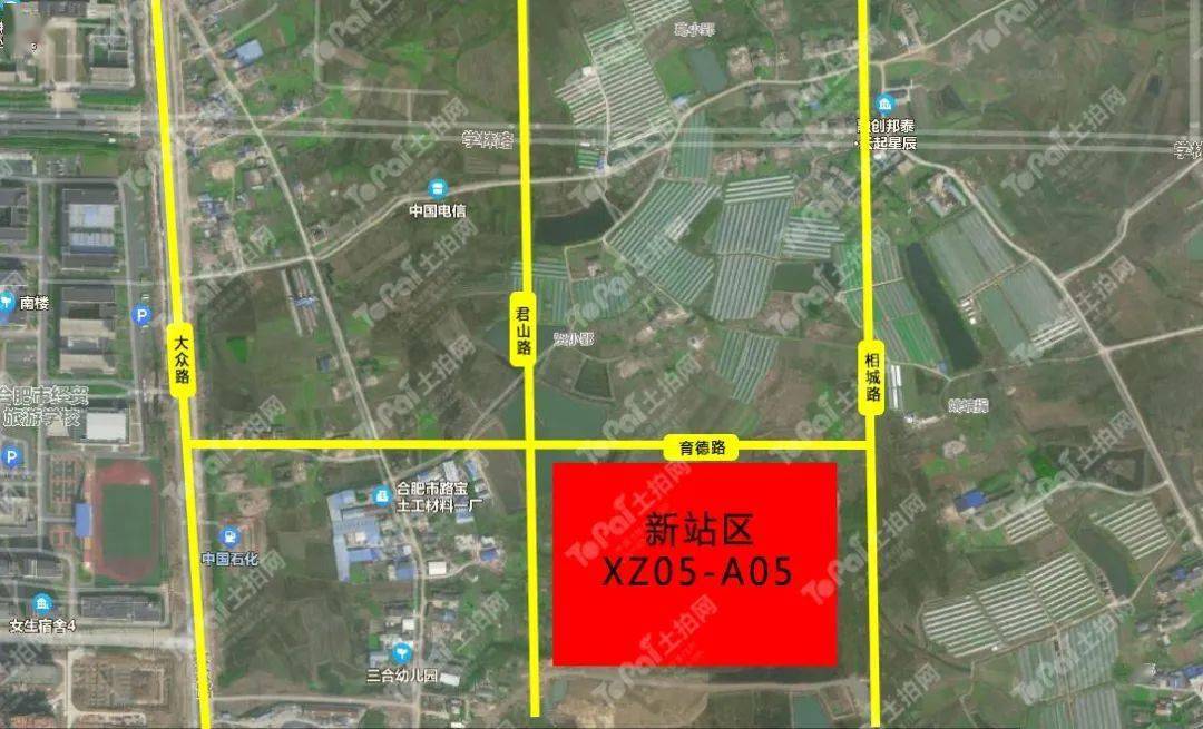 新站区xz05-a01号地块位于学林路与大众路交口东南角,规划面积为19