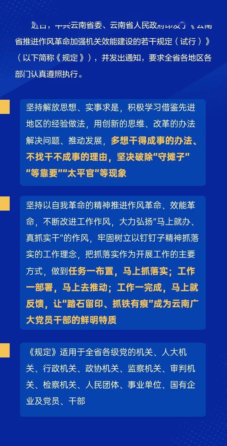 印发效能建设的若干规定(试行《云南省推进作风革命加强机关近日