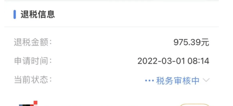 大家不同的退税金额小编还在网上看到了此外给你们晒个隐私~申请完毕