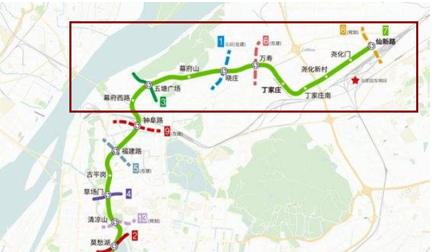 今天南京地铁传来2个大消息7号线北段年底通车13号线规划未批