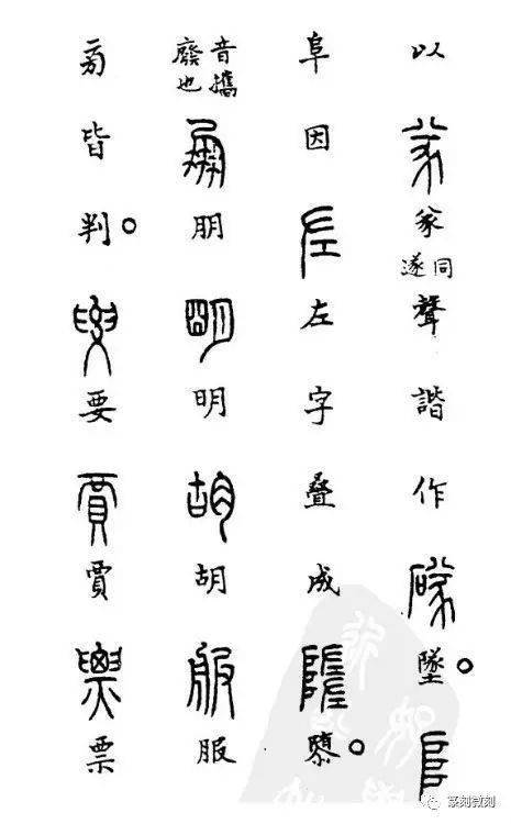 明朝朱之蕃篆书偏旁歌诀推荐收藏
