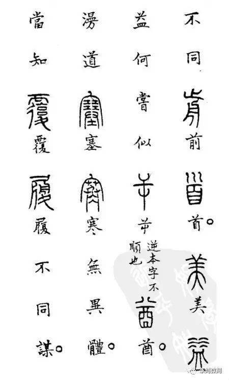 明朝朱之蕃篆书偏旁歌诀推荐收藏