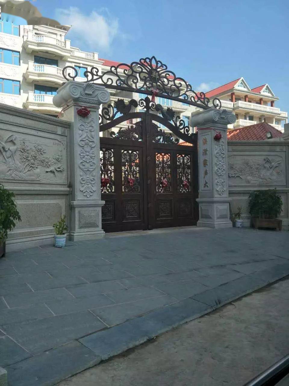 独栋别墅石材大门设计参考