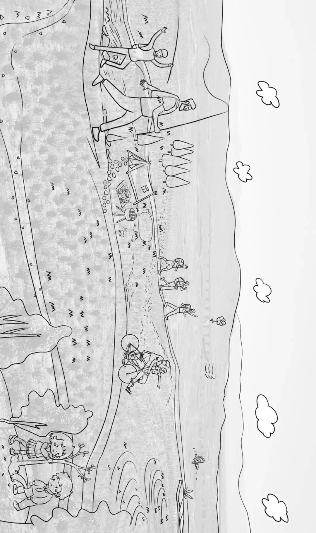 简笔画 手绘 线稿 1080_1819 竖版 竖屏
